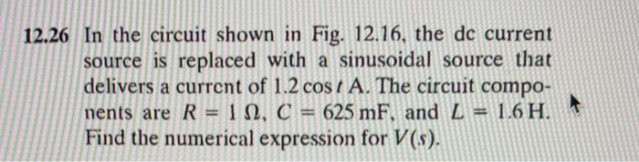 12 26 In The Circuit Shown In Fig 12 16 The De C Chegg Com