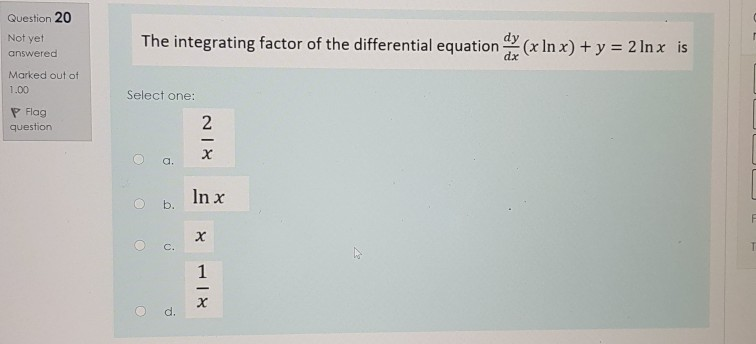Solved can anyone solve this differential equation I'll | Chegg.com