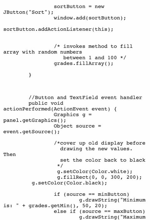 Solved Submit the following: List of source code with | Chegg.com
