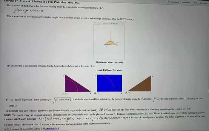 moment of inertia of a thin square plate about an axis