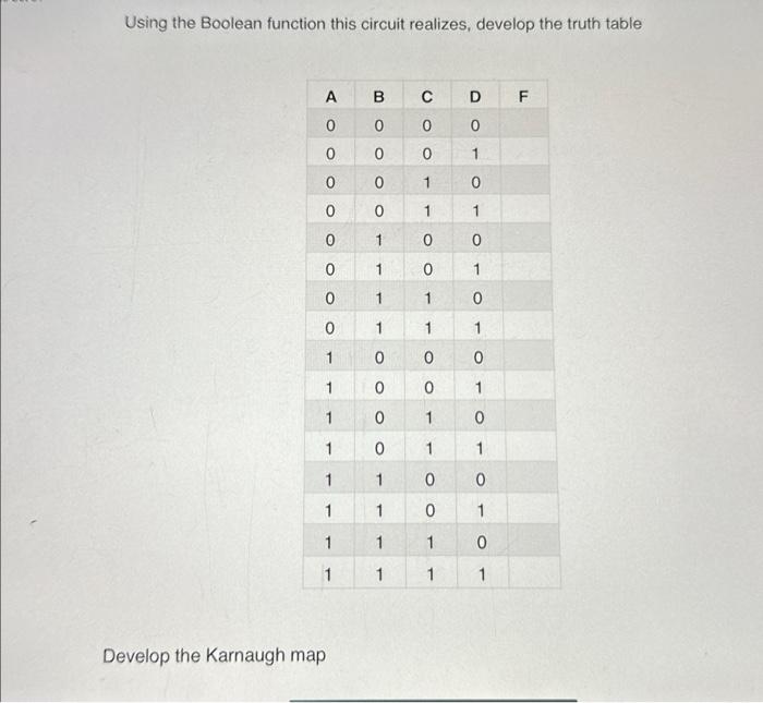 Solved Given The Following Circuit, Where A, B, C, And D, | Chegg.com