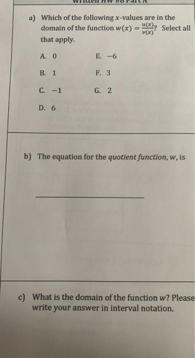 Solved X 4 2 Let U X And V X 2 2 Let The Quotient Of U Chegg Com