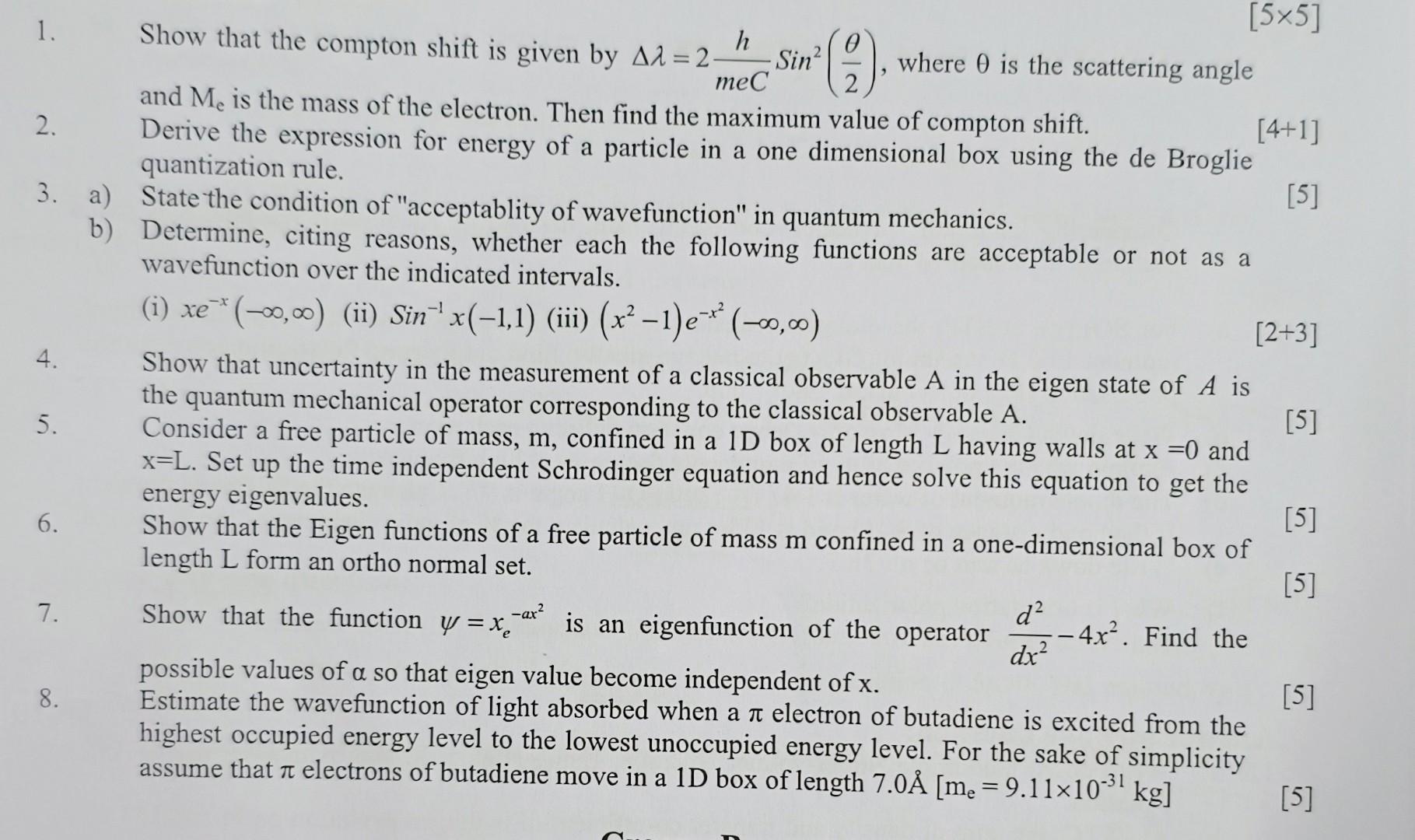Solved 1. Show that the compton shift is given by | Chegg.com