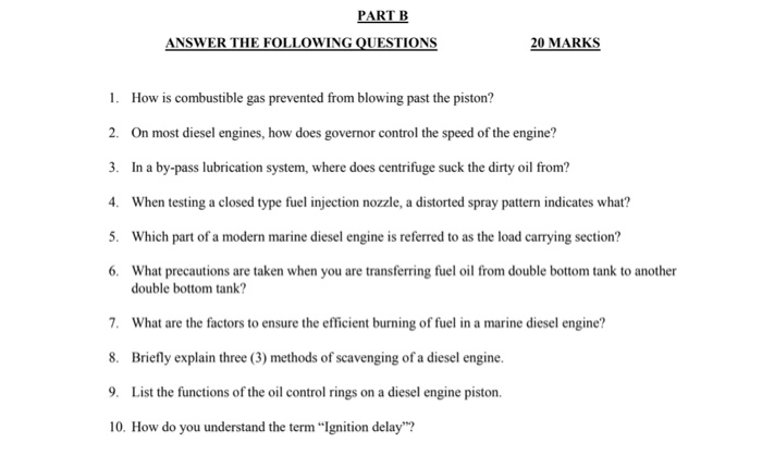 Questions and Answers from the Gas Engine: Buy Questions and