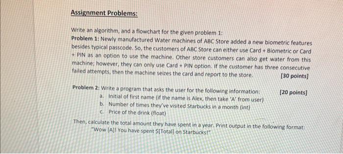 search algorithm assignment problem