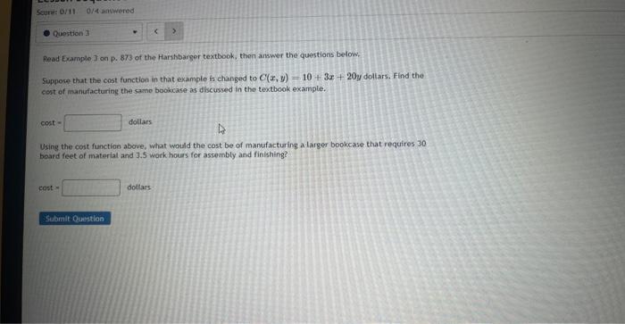 Solved fead Example, 3 on p. 873 of the Harshbarger | Chegg.com