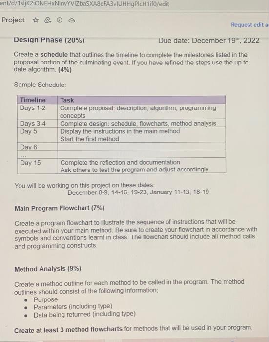 ICS3U Culminating Programming Project This CPT is | Chegg.com