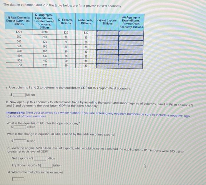 Solved The data in columns 1 and 2 in the table below are | Chegg.com