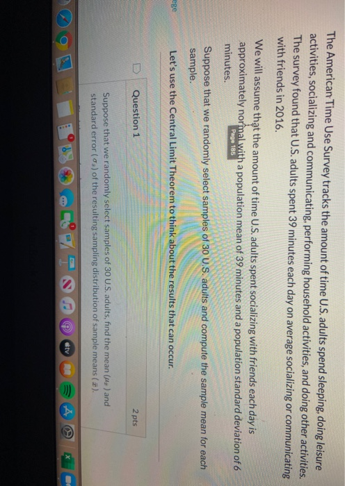 Solved Question 1 2 pts Suppose that we randomly select | Chegg.com