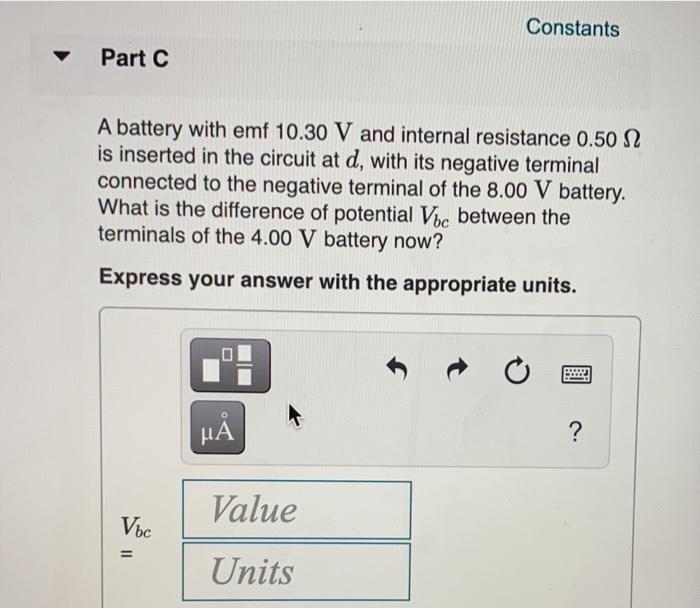 Solved Part A Figure What Is The Potential Difference Ved In | Chegg.com