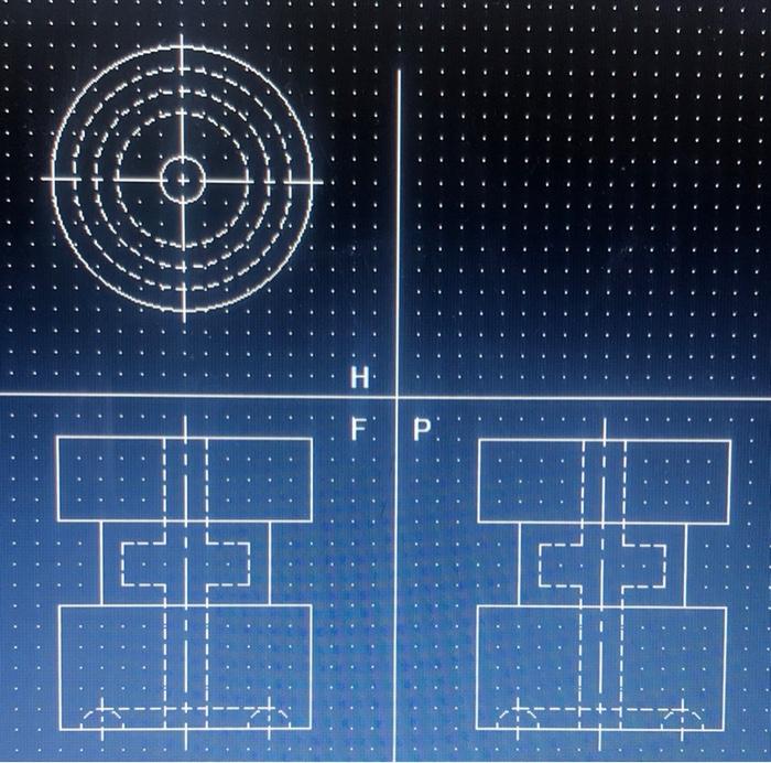 Solved Modify the drawing so that the front view is a half | Chegg.com