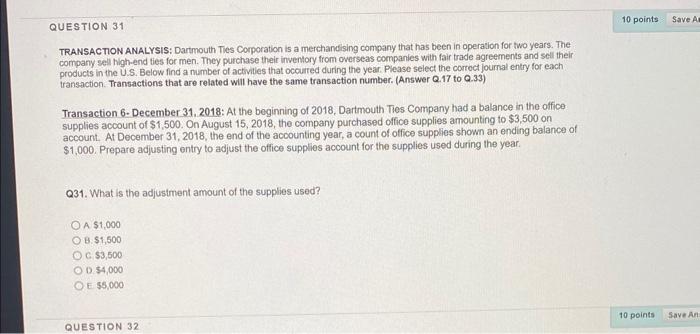 Solved TRANSACTION ANALYSIS: Dartmouth Tles Corporation is a | Chegg.com