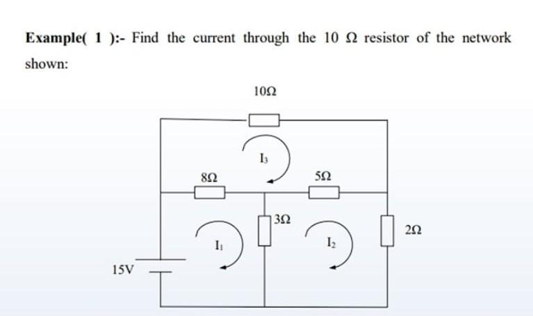 Solved Example( 1 ):- Find the current through the 10 12 | Chegg.com