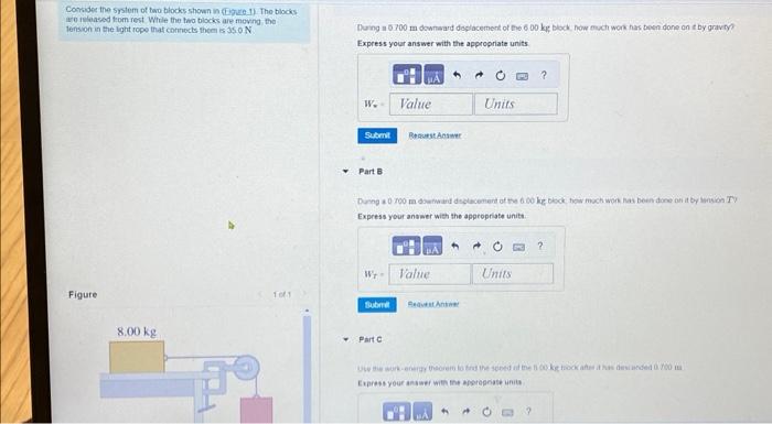 Solved Consides the system of two blocks shown in (Egure 1) | Chegg.com