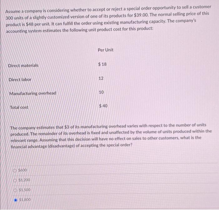 Solved Assume a company is considering whether to accept or | Chegg.com