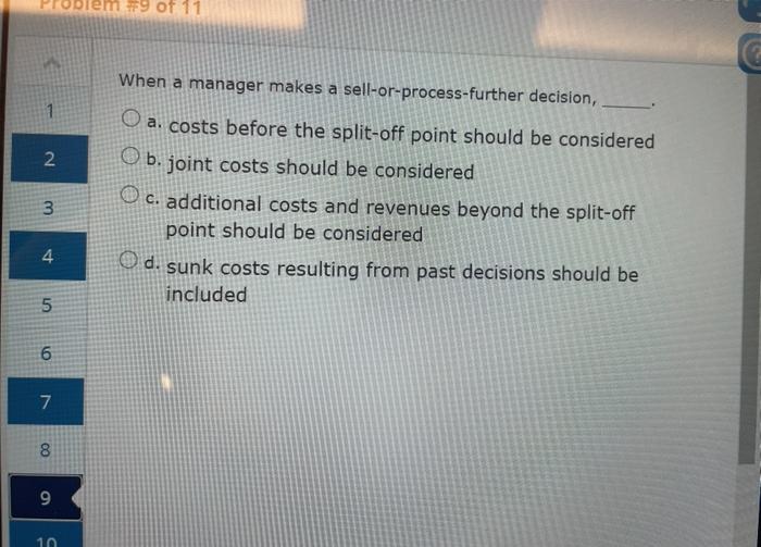 Solved 79 of 11 1 N When a manager makes a | Chegg.com
