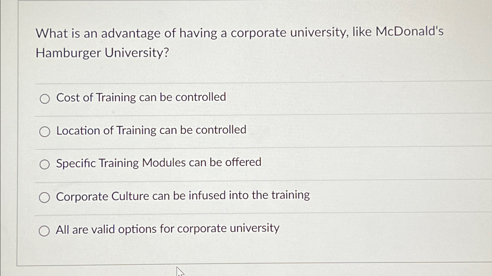 Solved What is an advantage of having a corporate