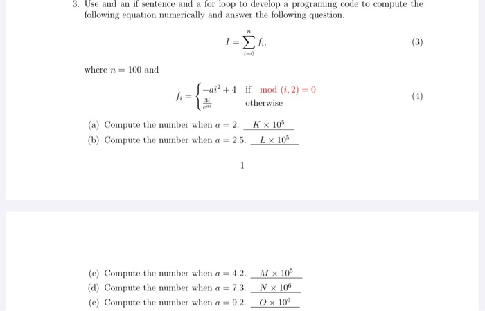 Solved 3. Use and an if sentence and a for loop to develop a | Chegg.com