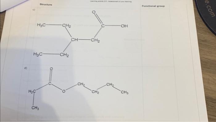 Solved B) 5) Identify The Functional Group Present In Each | Chegg.com