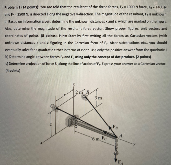Solved Problem 1 (14 points): You are told that the | Chegg.com