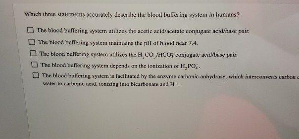 Solved Which three statements accurately describe the blood | Chegg.com