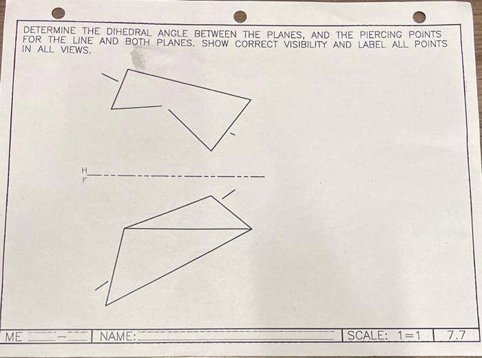 DETERMINE THE DIHEDRAL ANGLE BETWEEN THE PLANES, AND | Chegg.com