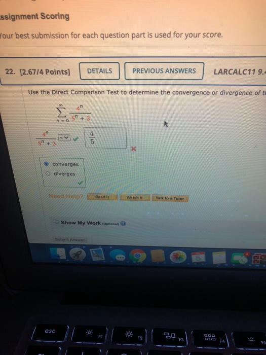 Solved Use The Direct Comparison Test To Determine The | Chegg.com