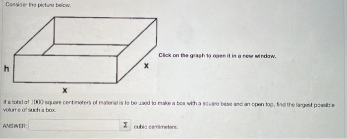 Solved Consider the picture below. Click on the graph to | Chegg.com