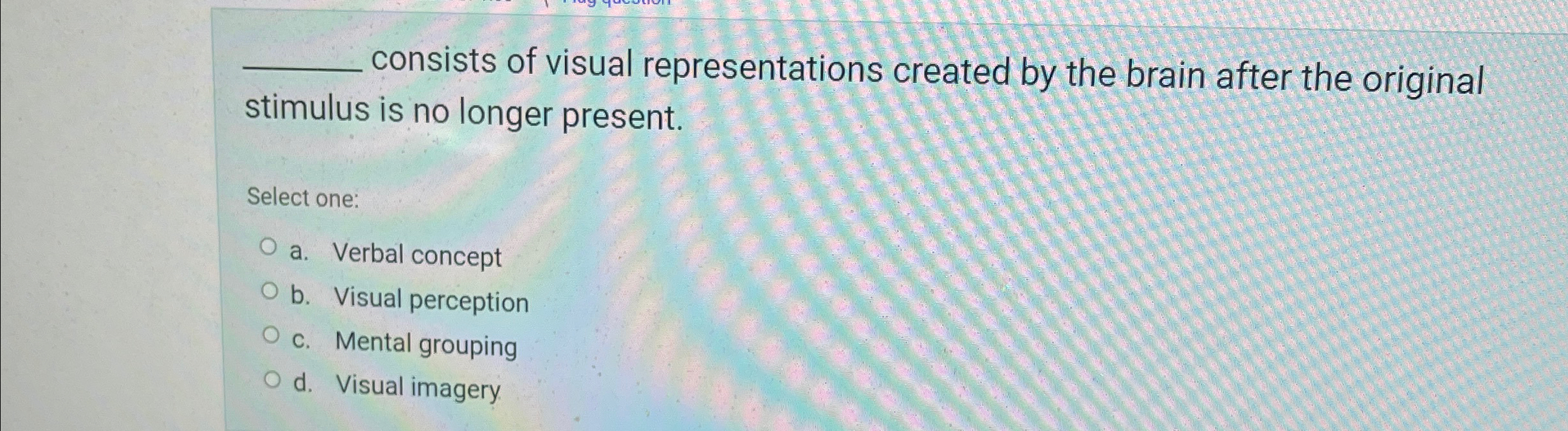 Solved consists of visual representations created by the | Chegg.com