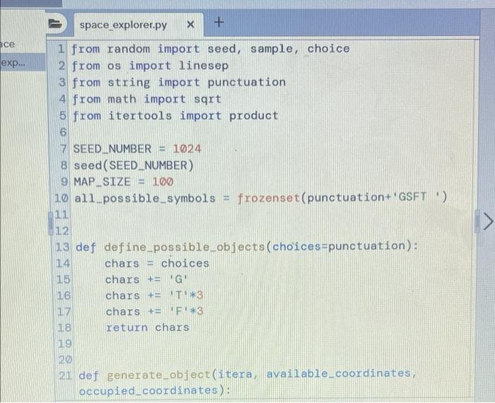 Lab Assessment 6: Space Explorer (Dictionaries and | Chegg.com