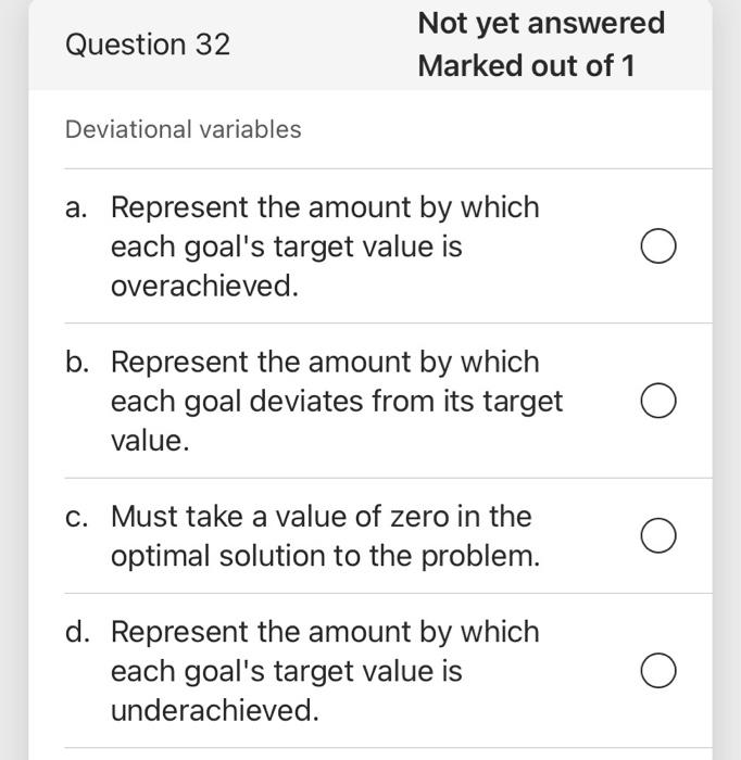Solved Question 31 Not yet answered Marked out of 1 What is | Chegg.com