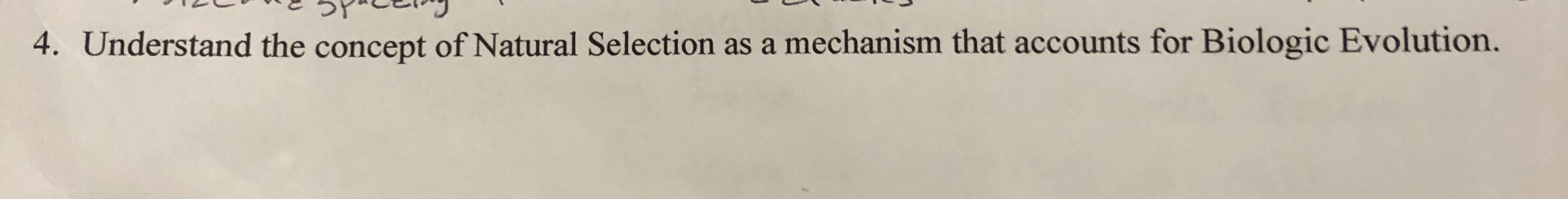 Solved Understand the concept of Natural Selection as a | Chegg.com