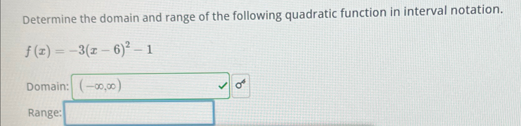 Solved Determine the domain and range of the following | Chegg.com