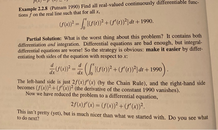 Solved Pup Example 2 2 8 Putnam 1990 Find All Real Valu Chegg Com