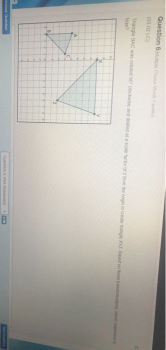 Solved Question 6 Multiple Choice Worth 1 points) (03.02 LC)