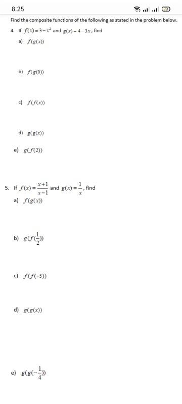 Solved Exercise 1.1 1. Find the domain and range of each of | Chegg.com