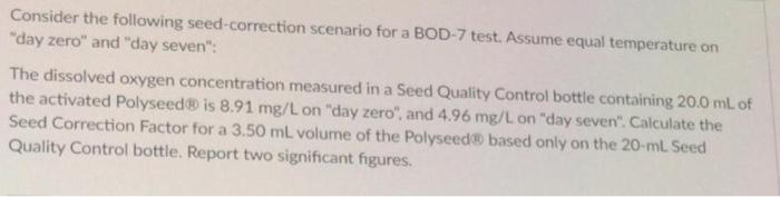 Solved Consider the following seed-correction scenario for a | Chegg.com