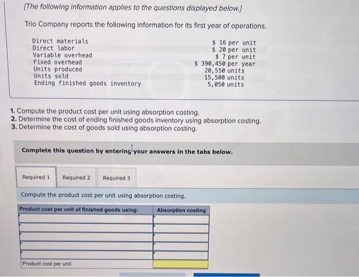 Solved [The following information applies to the questions | Chegg.com