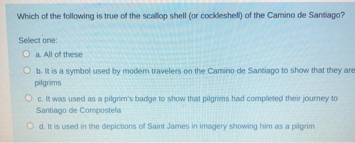 Solved Which of the following is true of the scallop shell
