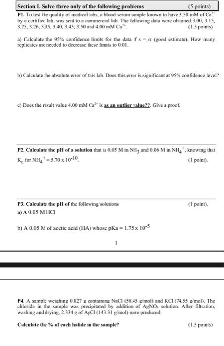 Solved P1. To test the quality of medical labs, a blood | Chegg.com