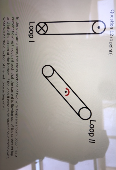 Solved Question 12 (4 points) Loop II oooooo Loop In the | Chegg.com