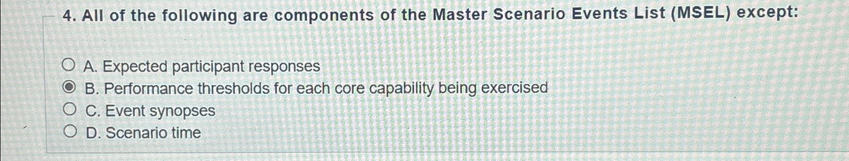 Solved All of the following are components of the Master | Chegg.com