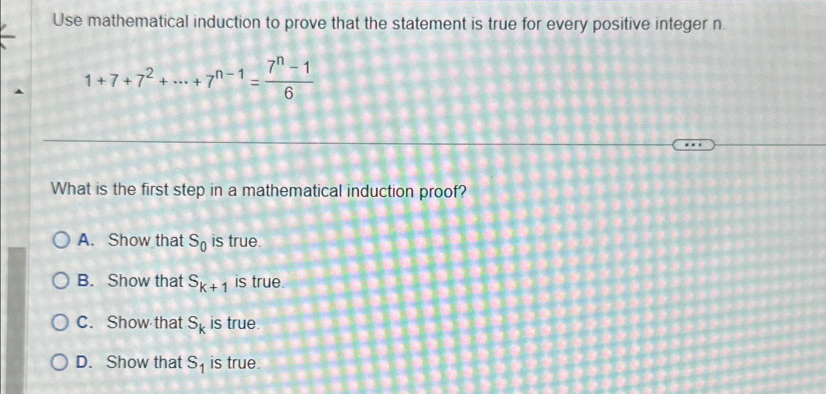 Solved Use Mathematical Induction To Prove That The