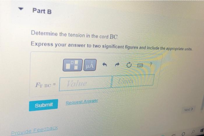 Solved Find the tension in the two cords shown in (Figure | Chegg.com