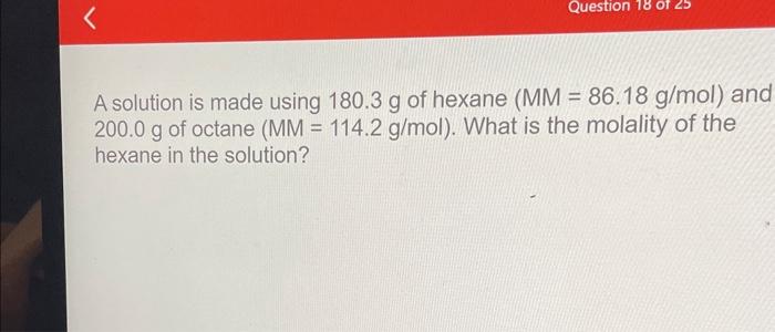 Solved A Solution Is Made Using Mathrm G