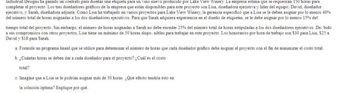 Industrial Designs ha ganados contrato para desetiar una etiqueta para un vino nuevo producido por Lake View Winery La empres