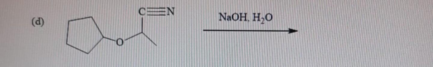 Solved Reactions: Complete each of the following organic | Chegg.com