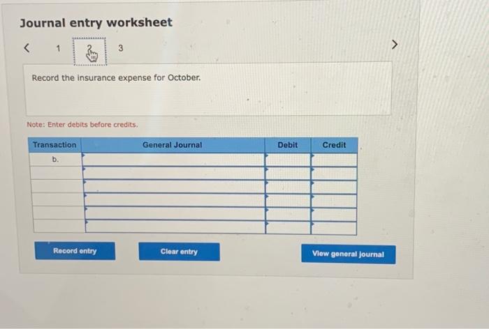 Solved Journal entry worksheet Note: Enter debits before | Chegg.com