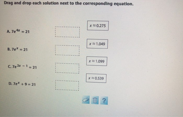 Solved Drag and drop each solution next to the corresponding | Chegg.com