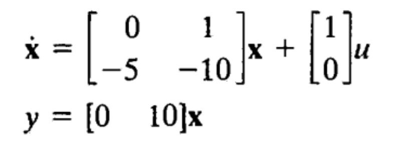 Solved The following 2x2 state system is available, | Chegg.com